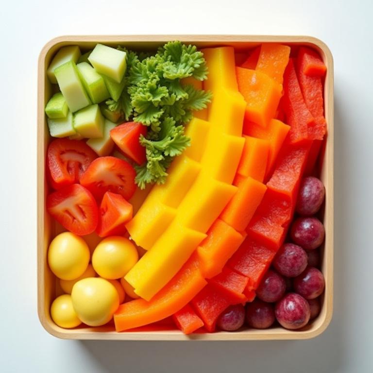 Художественный бэнто с градиентом цветов