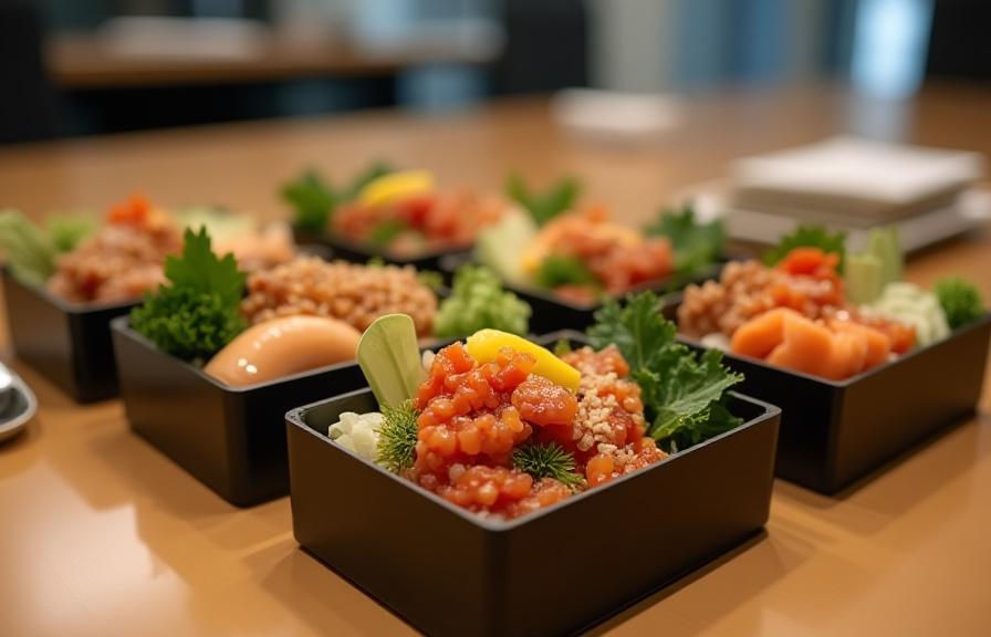 Корпоративный кейтеринг бэнто для деловых встреч